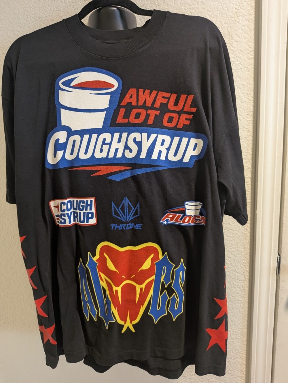 That's A Awful Lot of Cough Syrup ALOCS Racing Graphic Tee XXL NWOT Desto Dubb